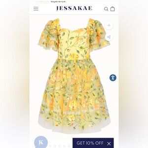 NWT yellow bramble JessaKae Dress